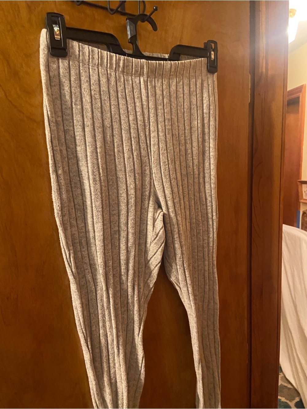 π SHEIN Tan Ribbed Long Sleeve Shirt and Legging Set Size 1X - Picture 2 of 4